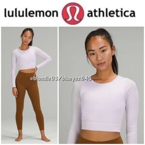 Lululemon Ebb to Street Long Sleeve Top in Lavender Dew 10